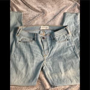 Abercrombie & Fitch light wash super skinny jeans